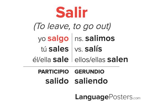 salir in english.